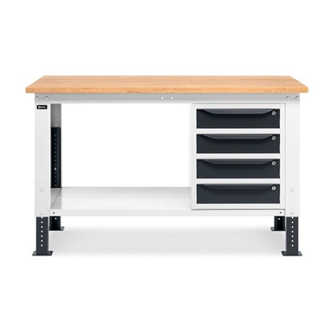 Vendita online Banco Work Up 1503 piano Multiplex mm.1500x750x732/1107H - Grigio RAL7035+RAL7016